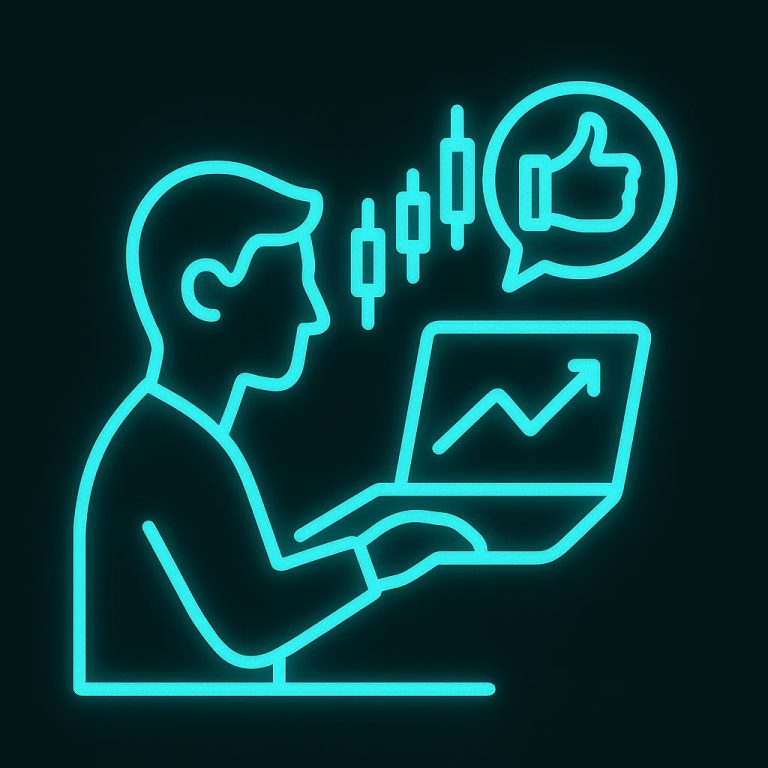 Symbolbild für „Eigenständiges Trading mit Feedback“